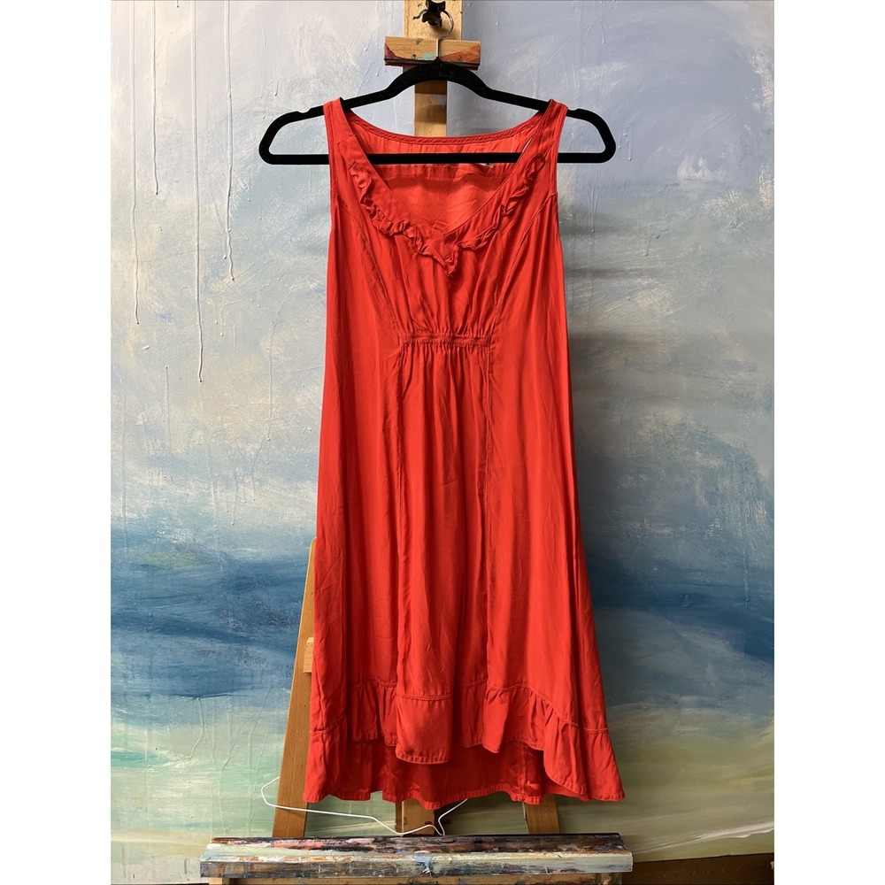 Kimchi Blu Urban Outfitters Free People Silk Slip Dress Red Small